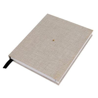 ผ้าคลุมผ้า Organizer Planner Book A5 ฟอยล์สีทองผูกด้วยริบบิ้นผ้าไหม Bookmark Silk